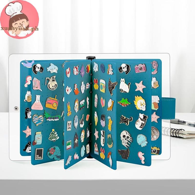 XUAN Felt Pin Brooch Display Storage Book DIY Badge Charms Organizer ...