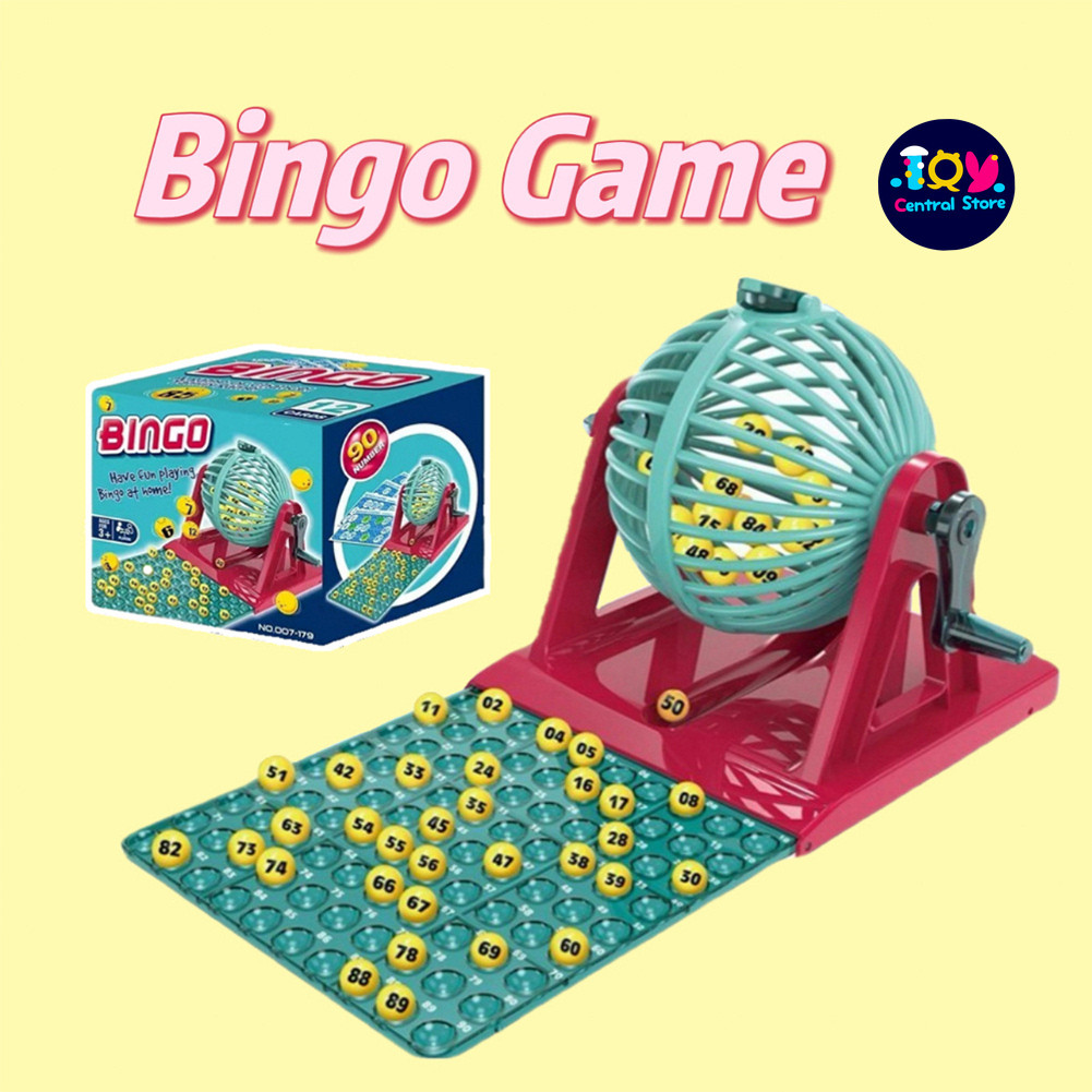 90-Number Bingo Game Set Bingo Lottery Machine Set Family Game Party ...