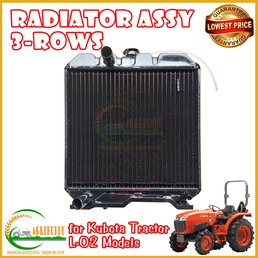 Radiator Assy 3 Rows for Kubota Tractor ALL L-02 Models | Shopee ...