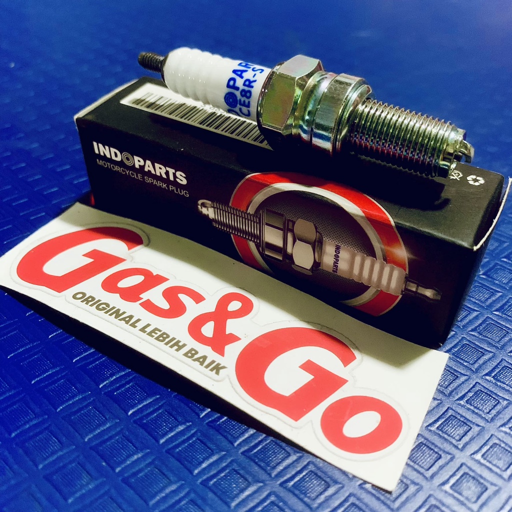 Indoparts Motorcycle Spark Plug CE8RS HONDA NOVA SONIC, THUNDER