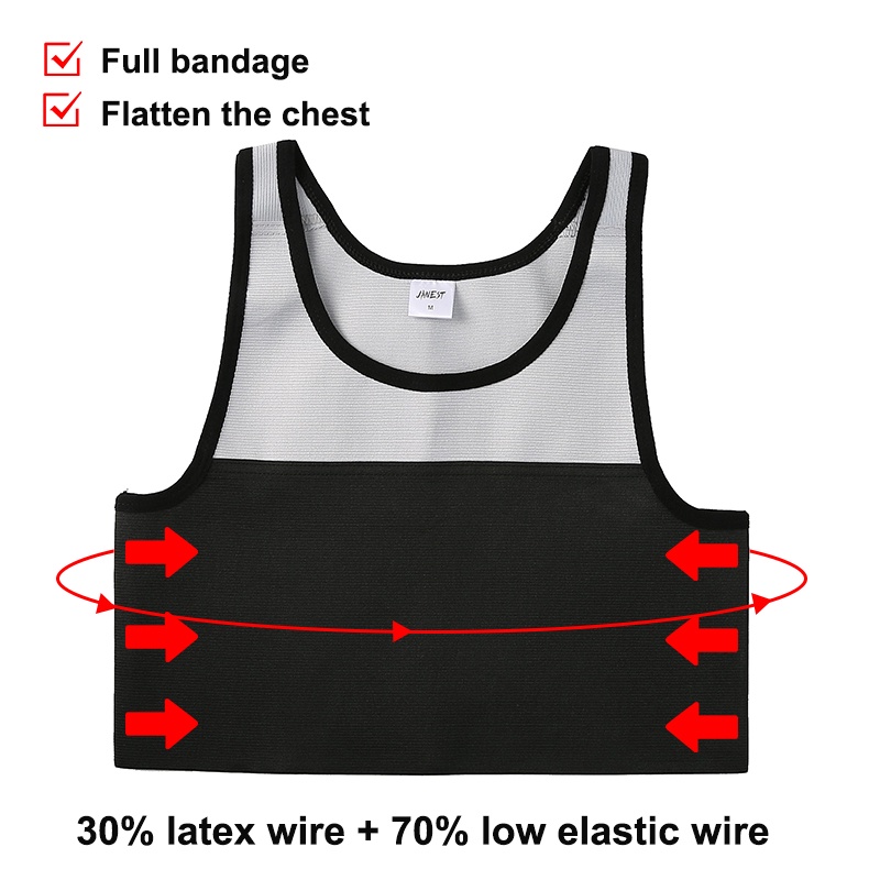 Chest binder Pullover Tank Top Tomboy Corset Full Bandage Chest/Breast