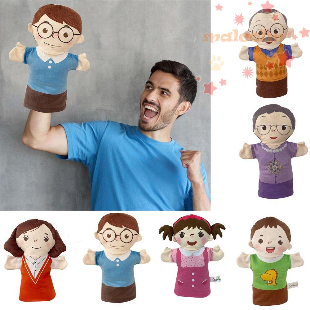 MALCOLM Children's Hand Puppet, Parent-Child Plush Family Member Puppet ...