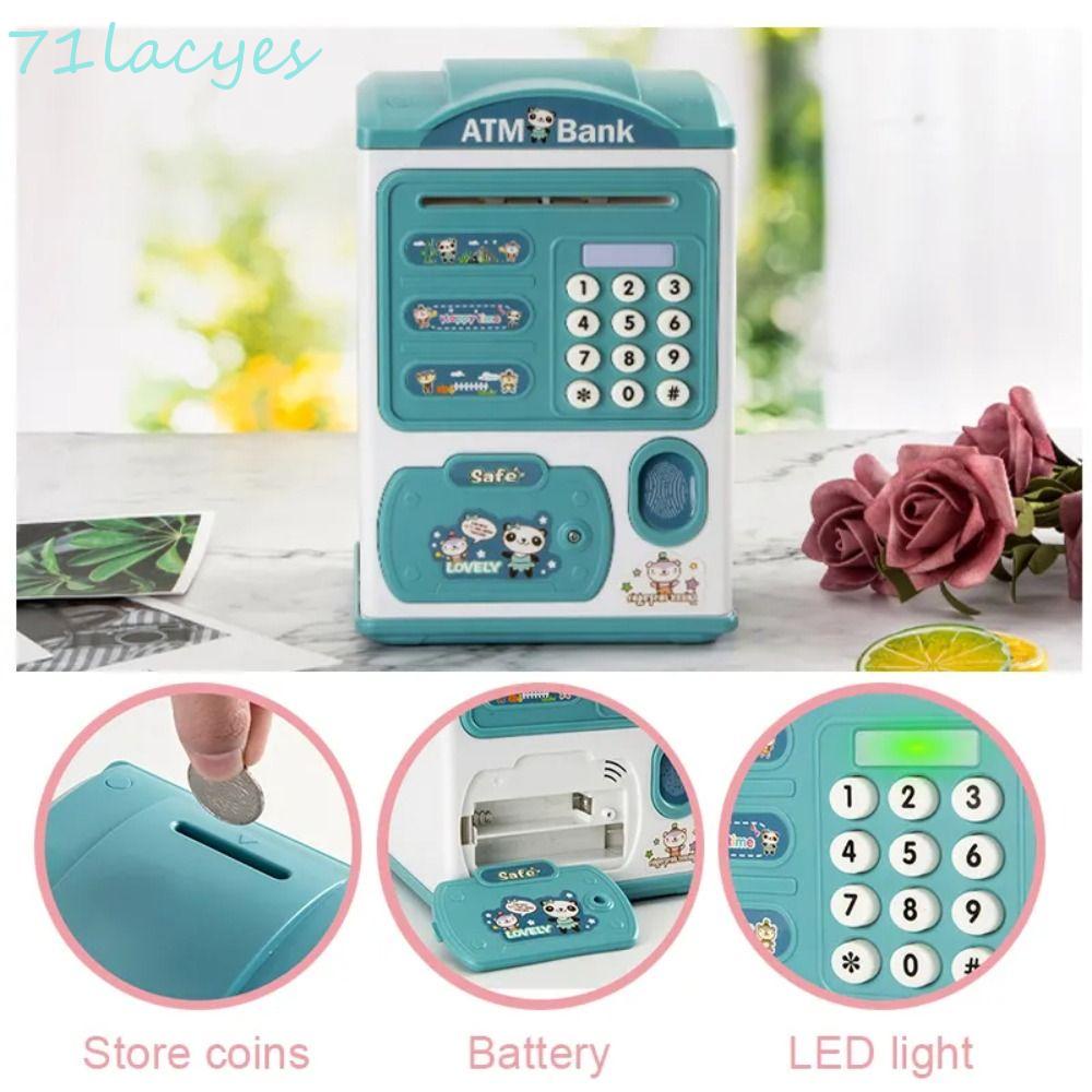 LACYES Electronic Bank Safe Box, Password Lock Fingerprint Children