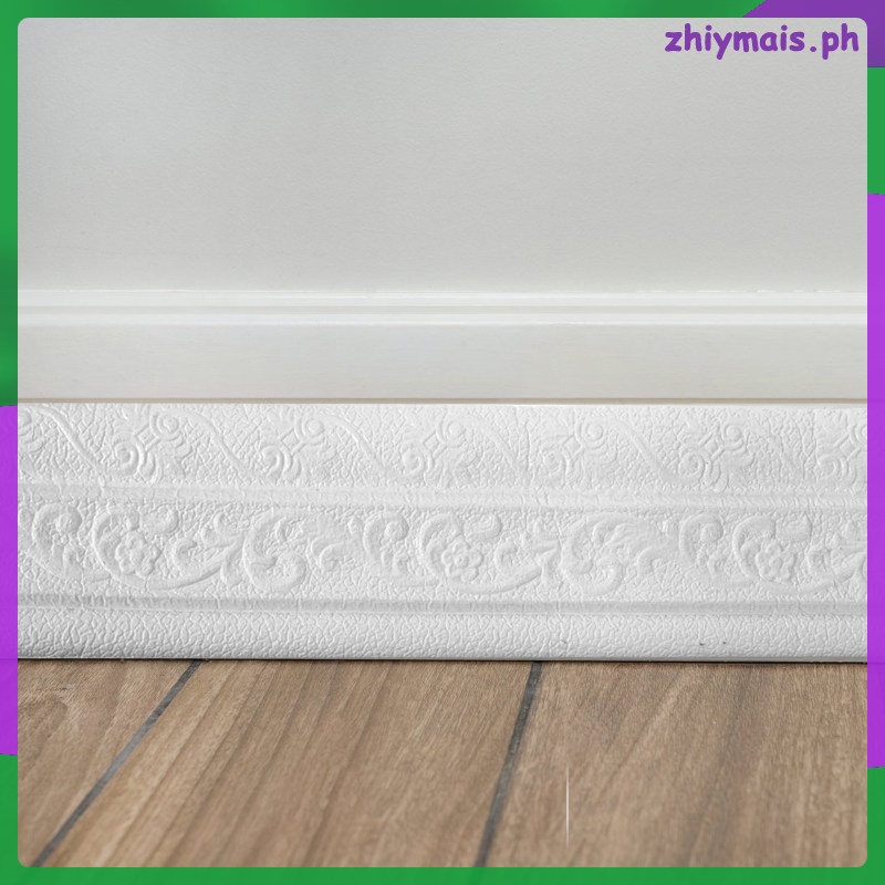 zhiymais 3D Selfadhesive Wallmounted Waistline Foam Skirting Ceiling