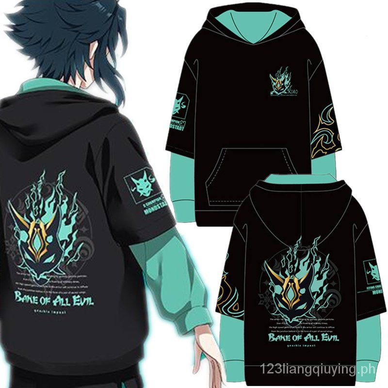 Game Genshin Impact Xiao Mask Cosplay Costume Adult Unisex Pullover