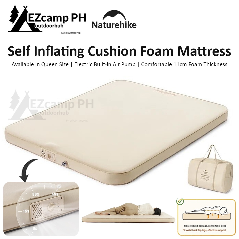 Naturehike Self Inflating Foam Sponge Queen Camping Sleeping Mattress