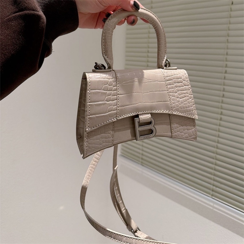 Balenciaga hourglass bag online crocodile