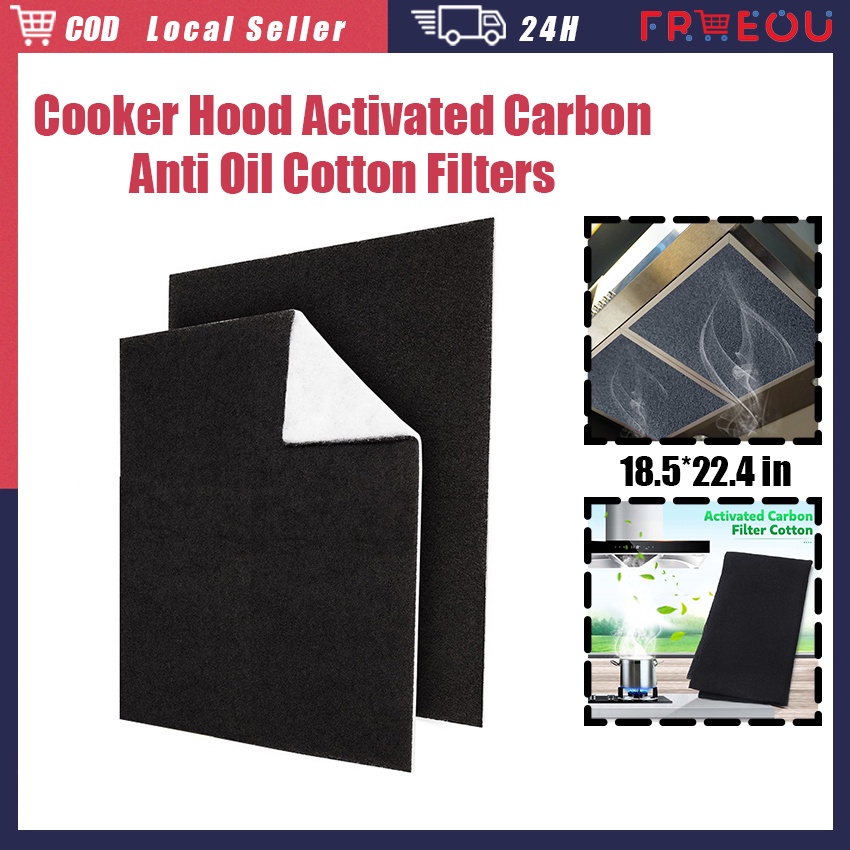 18.5*22.4in Cooker Hood Activated Carbon Cotton Filter Universal Smoke