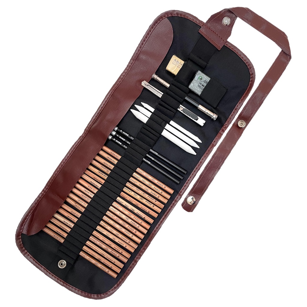 Charcoal Pencil Drawing For Beginners Eraser Set Kit Artist Material