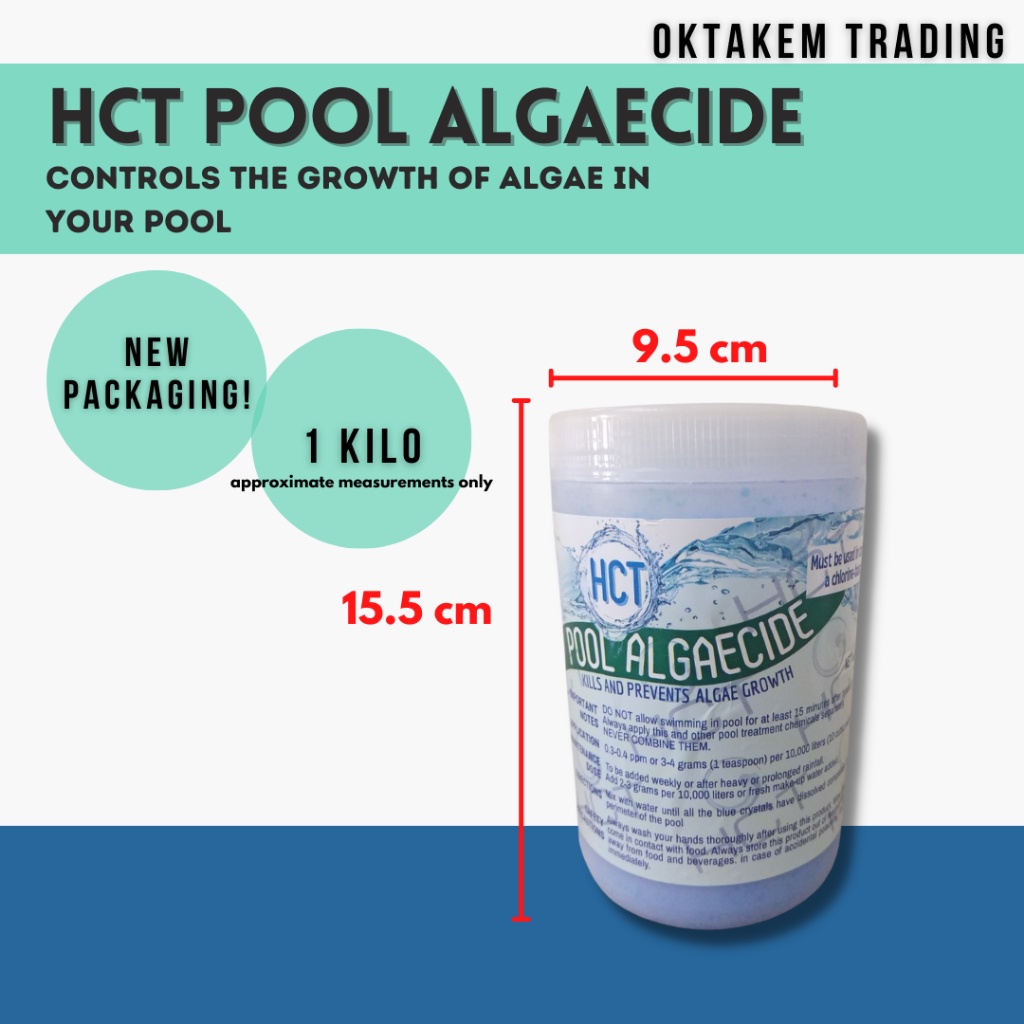 【hot sale】 Pool Algaecide HCT for Swimming Pool Anti Algae 1kg Oktakem