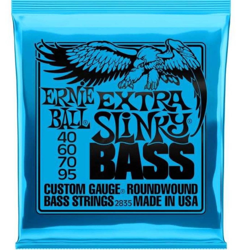 Ernie Ball 2835 Extra Slinky 4piece Bass String Round Wood Gauge 40 60
