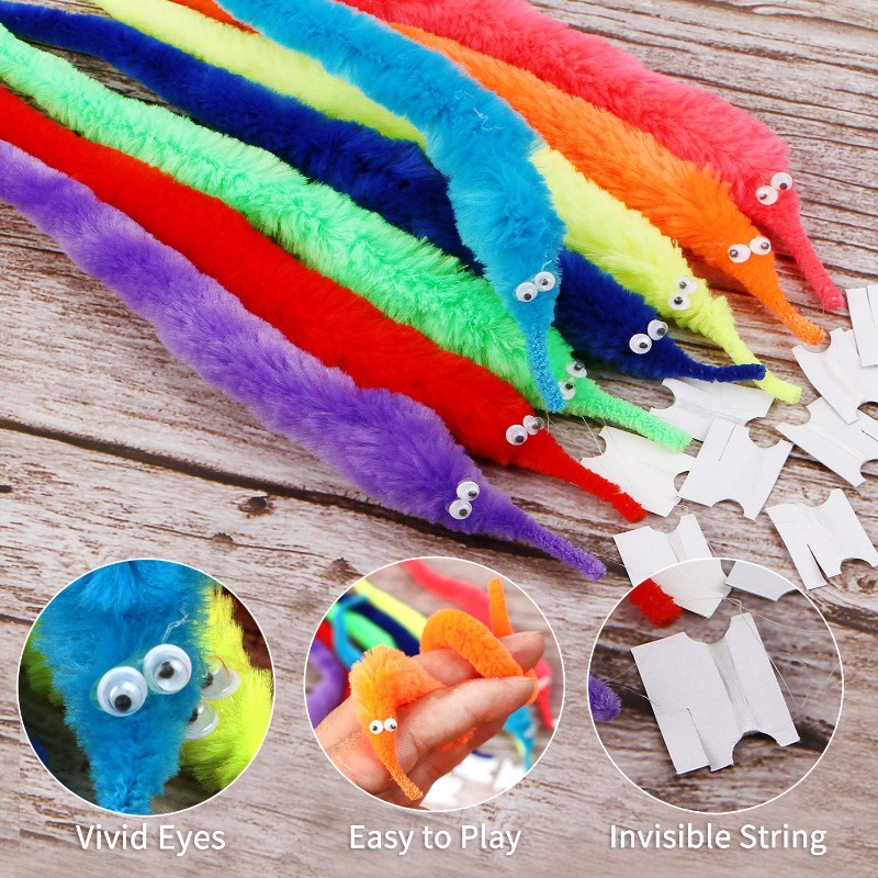 24cm Funny Worm Magic Props Toys for Children Kids Beginners Wiggly ...
