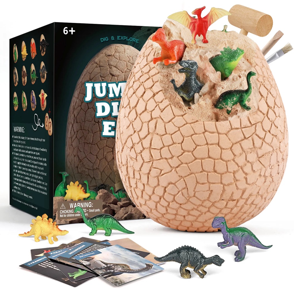 Dinosaur Fossil Egg Digging Kit Giant Dinosaur Egg Discovery Dinosaur ...