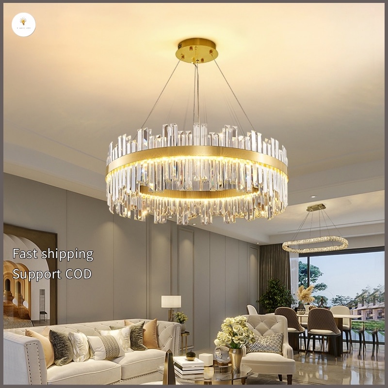 Modern Tricolor Chandelier for Living Room Pendant Ceiling Light ...