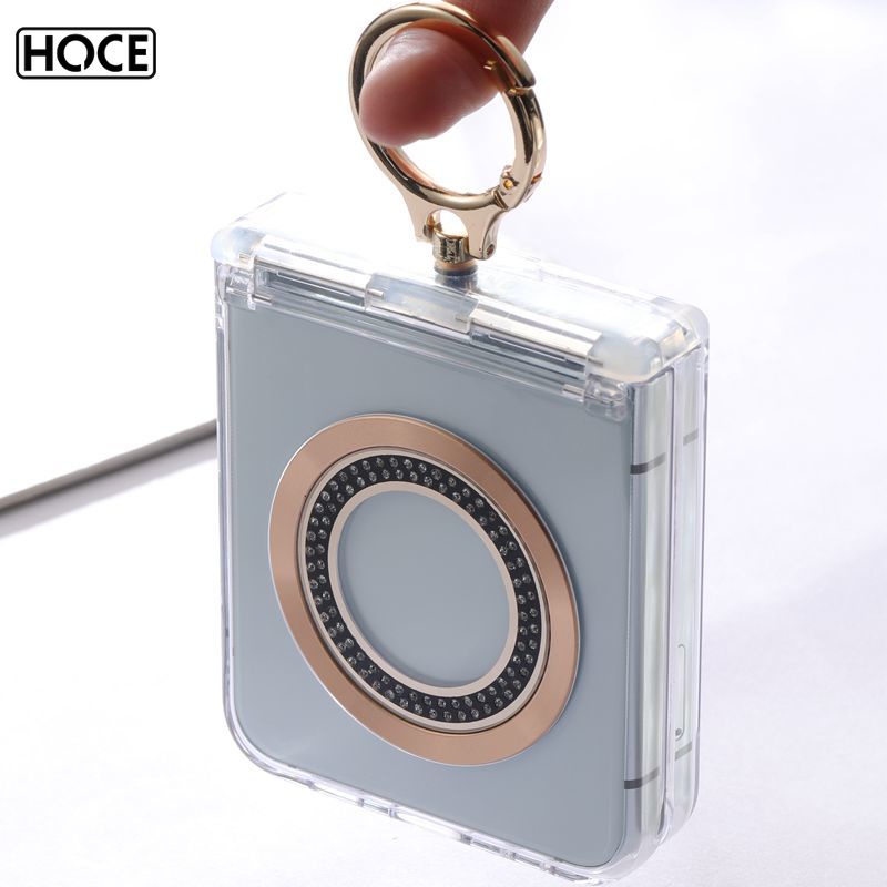HOCE ZFlip6 360 ° rotation Ring Holder 3in1 Hinge Clear Phone Case for ...