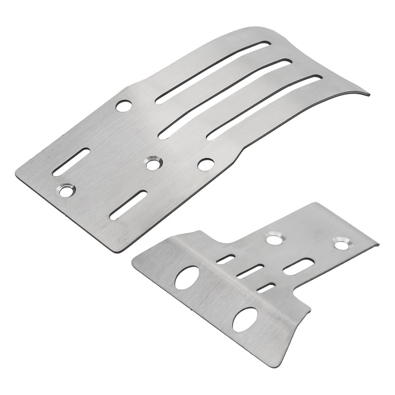 JOYSOG RC Chassis Armor Guard Platte Für Tamiya BB01 BBX – Edelstahl Front & Rear Skid Plate – 2- Oder 3-teiliges Set