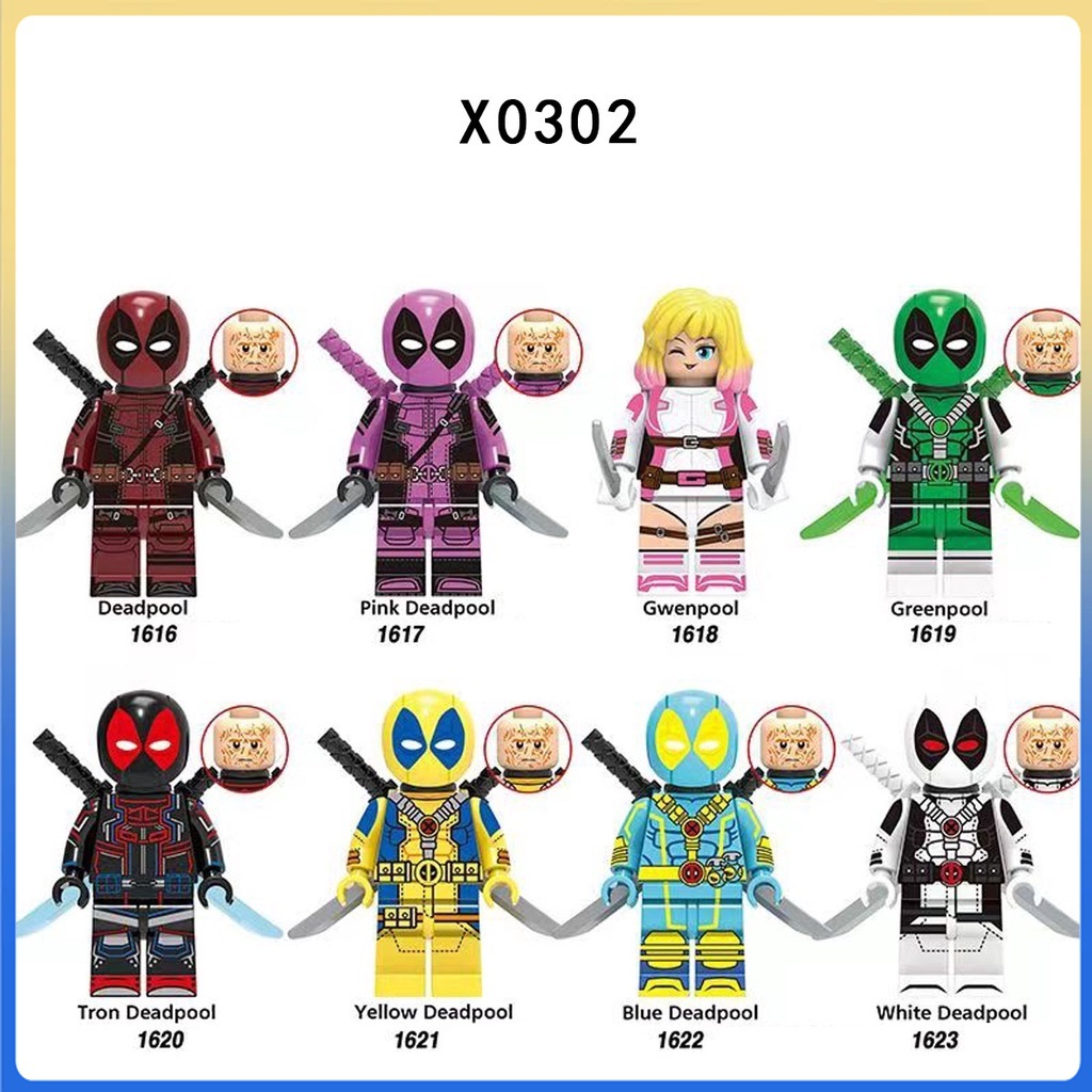 Children's Assembled Toys Superhero Series Creation Deadpool ...