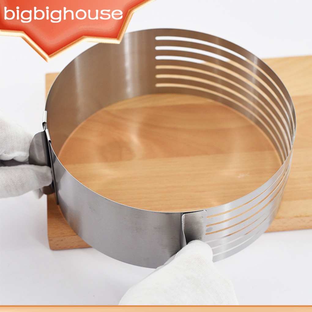 Stainless Steel Round Cake Slicer Cheesecake Ring Even Slices Leveler