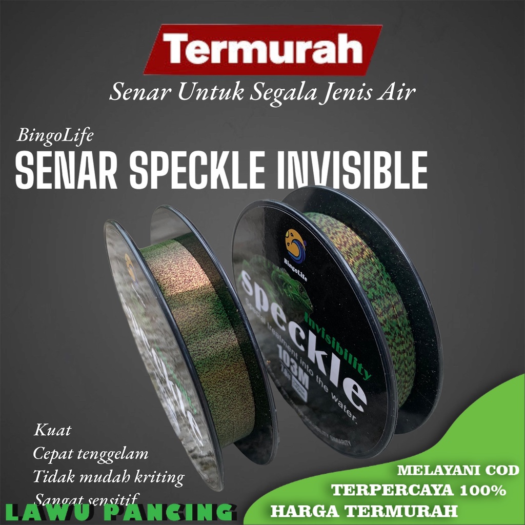 Speckle Invisible Line Fishing Line 100M Long anti Friction | Shopee ...