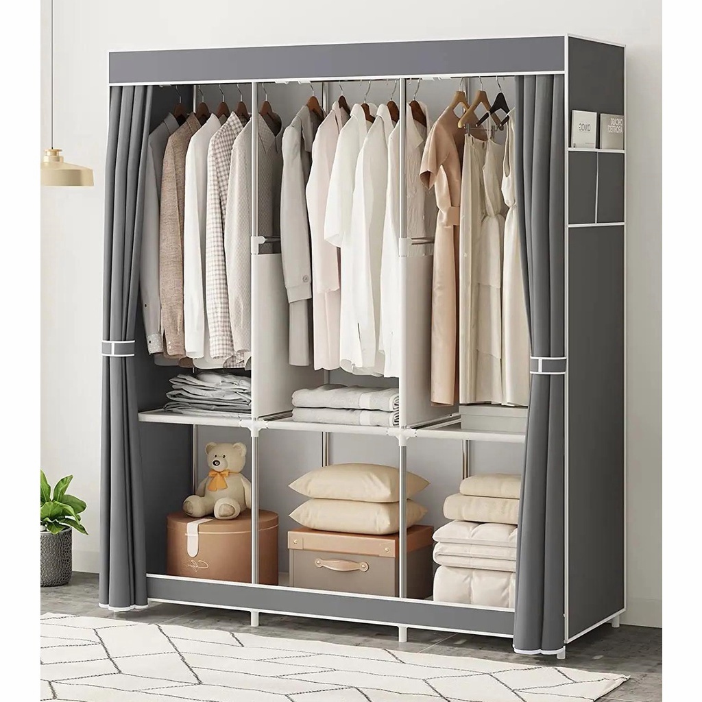 MOK Clothes Storage Cabinet For Clothes 130*45*165CM Wardrobe Large ...