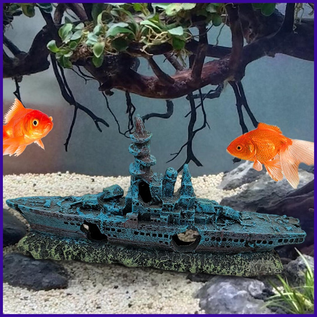 Fish Tank Shipwreck Fish Tank Decorations Fish Tank Ornaments Shipwreck