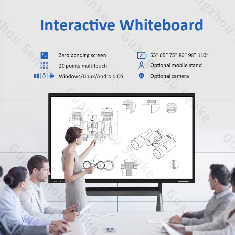 《san pedro in stock》65 75 86 inch 4k interactive board 20 points multi ...