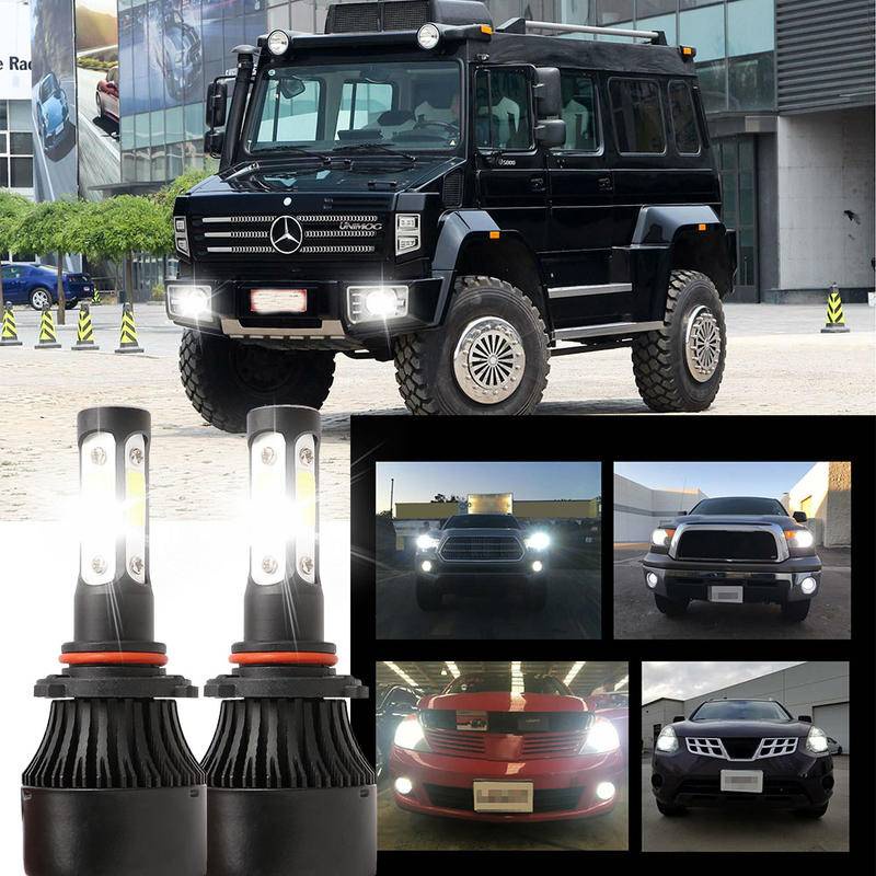 2pc White LED 6000K X7 4SIDE Bulbs NW Headlight Kit FOR Mercedes-Benz ...