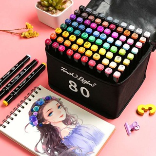 80 Markers Hand Painted Manga Drawing Markers Pen Alcohol Based