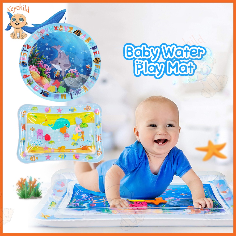 Keychild Water Play Mat For Baby Inflatable Baby Water Mat Playmat ...