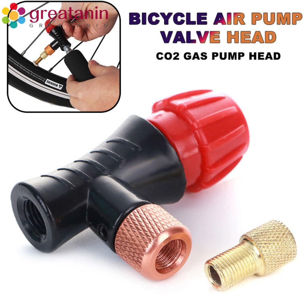 GREATANIN Air Pump Valve, Bicycle Accessory 16g CO2 Cartridge Inflator
