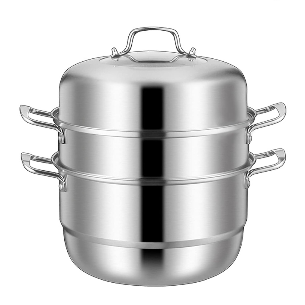 READY STOCK Stainless Steel Food Steamer Cooking Pot 32cm 3 Layer