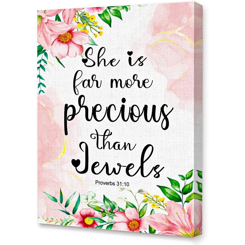 Esther 4 14 Christian Bible Verse Canvas Wall Art Motivational ...