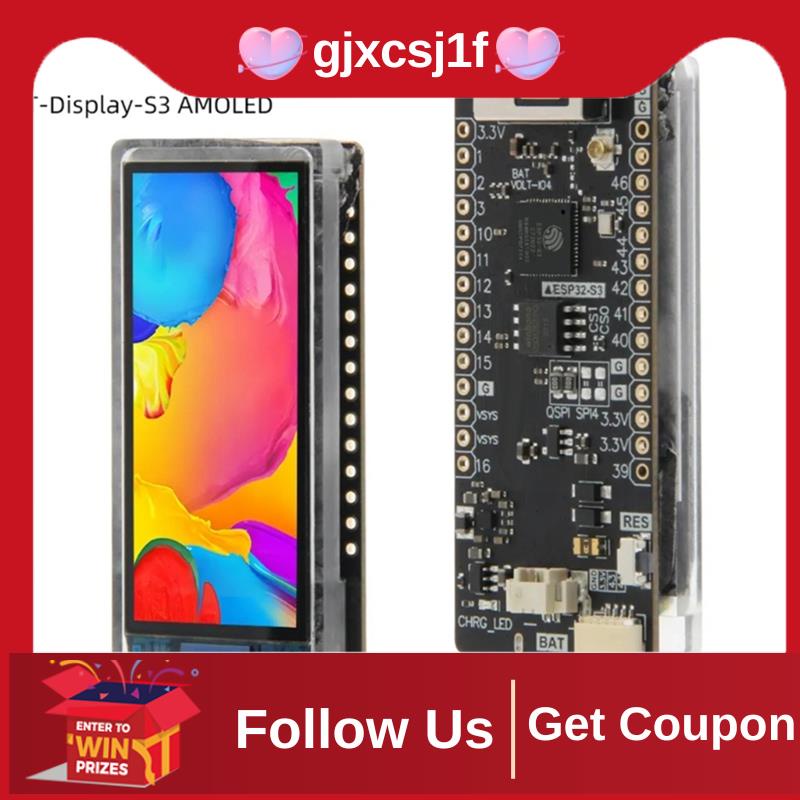 [gjxcsj1f] LILYGO Development Boards TDisplayS3 AMOLED For Smart Home Automation System ESP32
