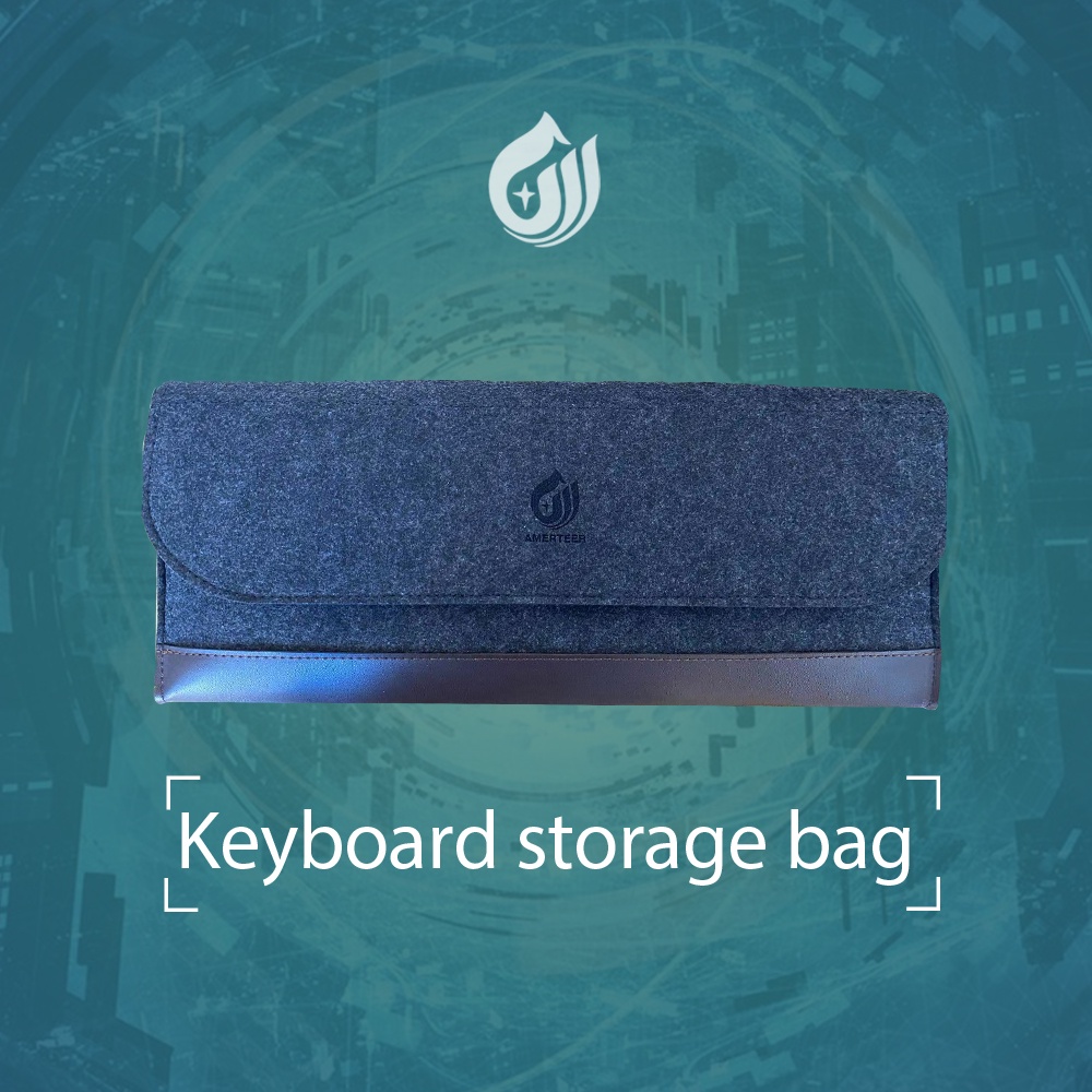 Amerteer PU Felt Mechanical keyboard carrying case bag storage bag