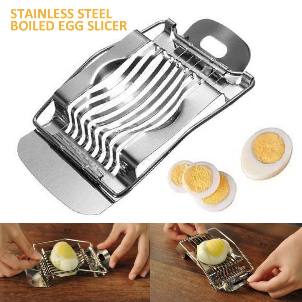 thumbnail image 2 of Stainless Steel Egg Slicer – Multifunction Chopper For Mushrooms, Tomatoes, & Fruit 2 of 3