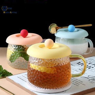 1/2/4PCS Cup Cover Non-toxic Silicone Round Universal Water Cup