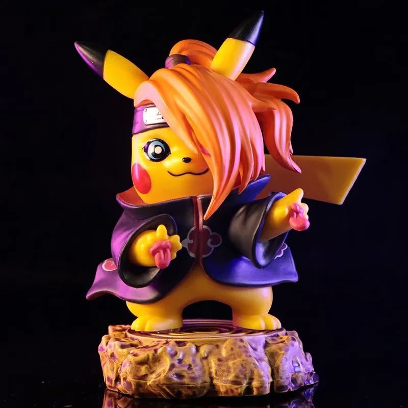 Naruto Q Version Didara Cos Pikachu Modified Doll Boxed Anime Figure ...