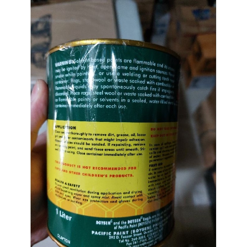 ♞Boysen 1 Liter Paint & Varnish Remover 141 (Alis Tangal Pintura) Shopee Philippines