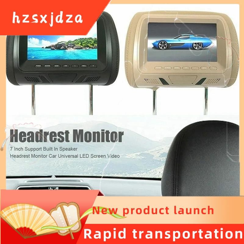 hzsxjdza Universal 7Inches Car Headrest Monitor Screen for AV USB SD ...