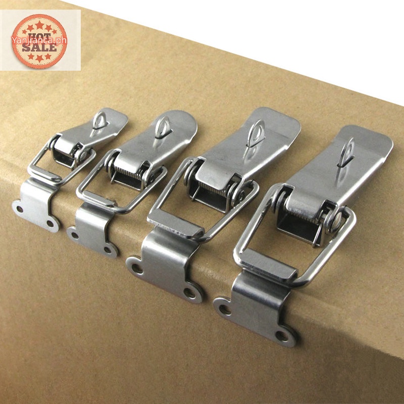 YANCA Stainless Steel Spring Loaded Draw Toggle Latch Clamp Clip Silver ...