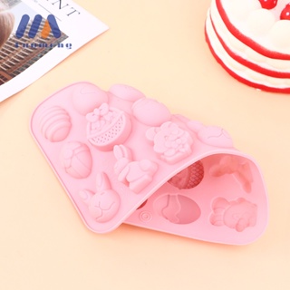 Easter Bunny Silicone Eggs Chocolate Cake Soap Small Ice Trays for