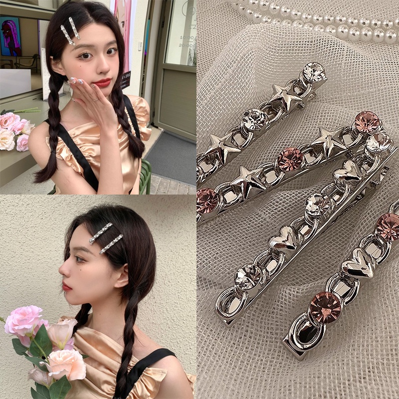 Inilbran Collana Girocollo Con Ciondolo Cuore Di Cristallo E Strass - Boho Elegante Per Donna, Catena Regolabile