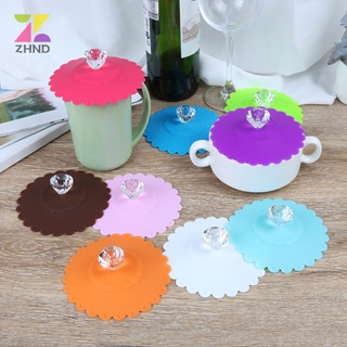 Silicone Tea Cup Coffee Mug Lid Cover Anti-Dust Suction Glass Drink Cover  Cap
