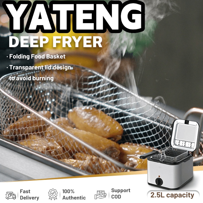 deep fryer pan with strainer 220V french fries deep fryer electric deep