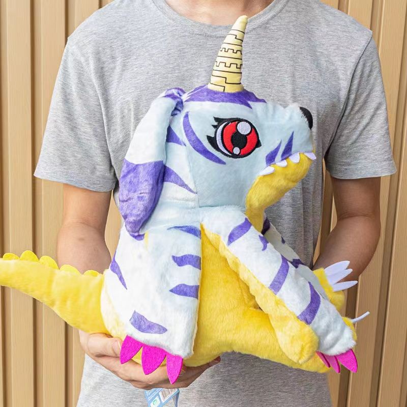 Digimon Plush Doll Large Cute Sitting Posture Series Gabumon Badamon Pillow T Digimon 2995