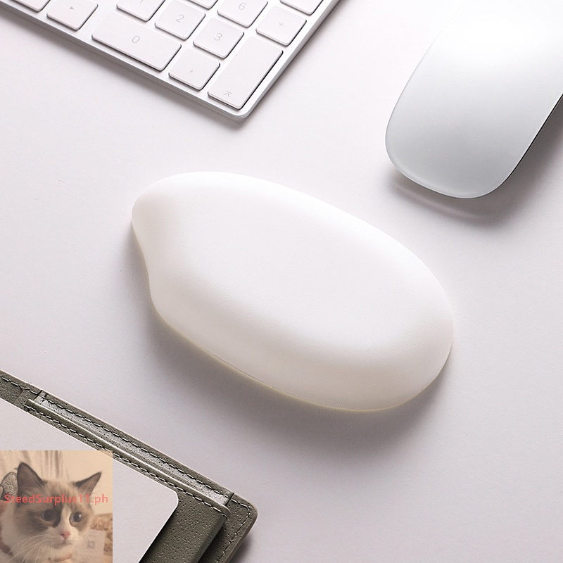 SteedSurplus Rice Shaped Mouse Pad Ergonomics Silicone Wrist Protector Keyboard Hand Rest Soft