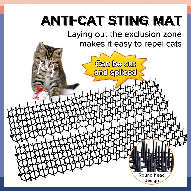 34*42CM Cat Scat Mat with Spikes Deterrent Mat Cat Repellent Mats