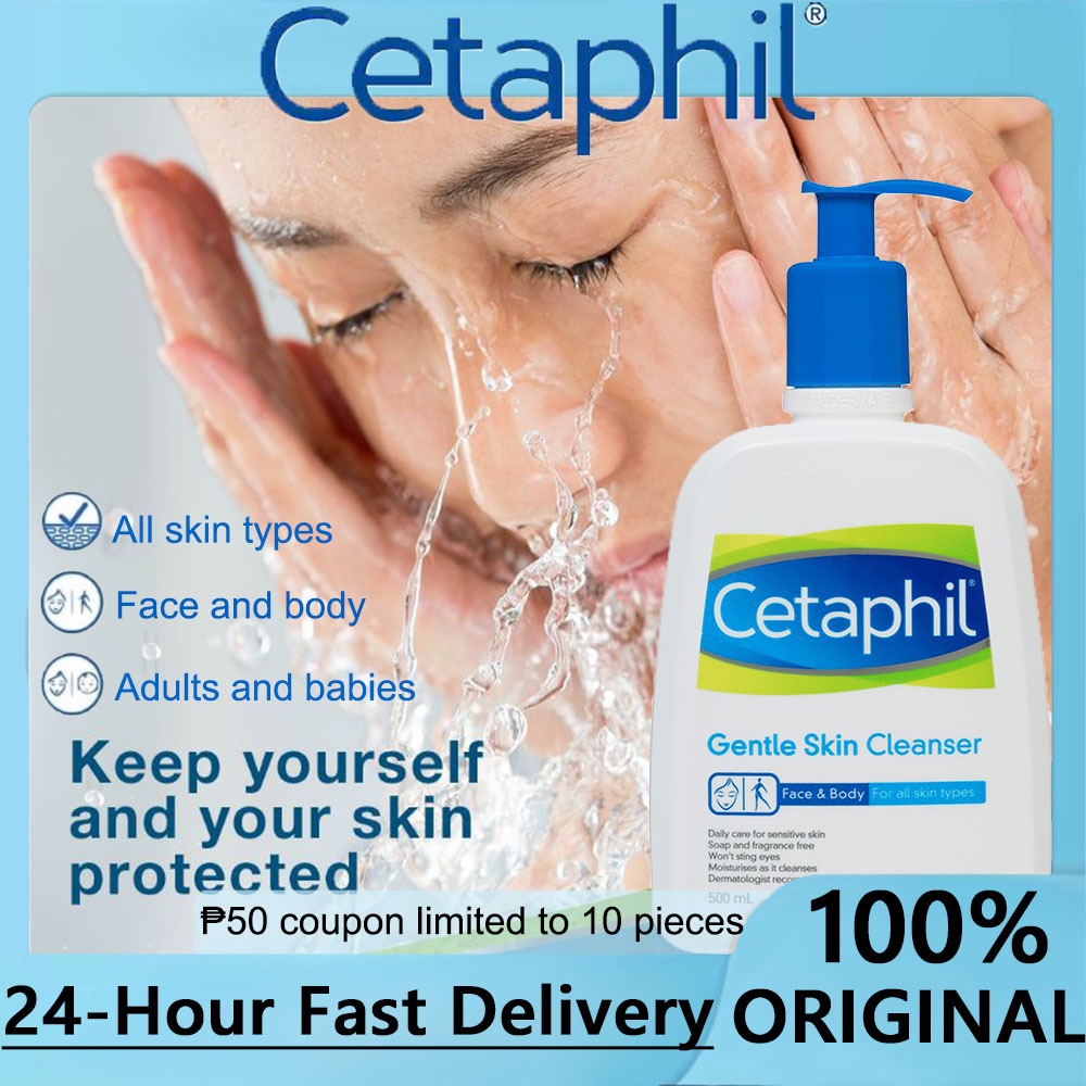 Cetaphil facial Gentle Skin Cleanser 500ml For Sensitive Skin / Non ...