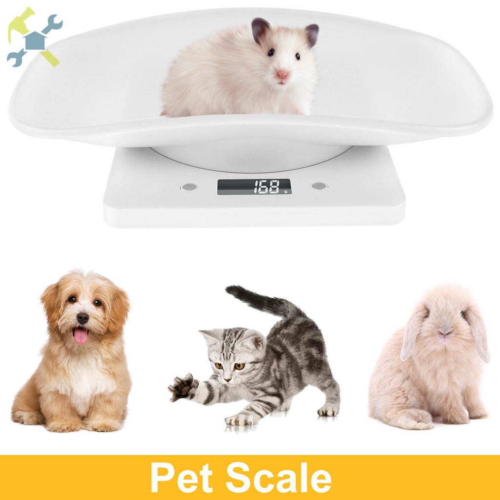  Pet Weight Scale 10kg/1g Digital Small Cats Dogs