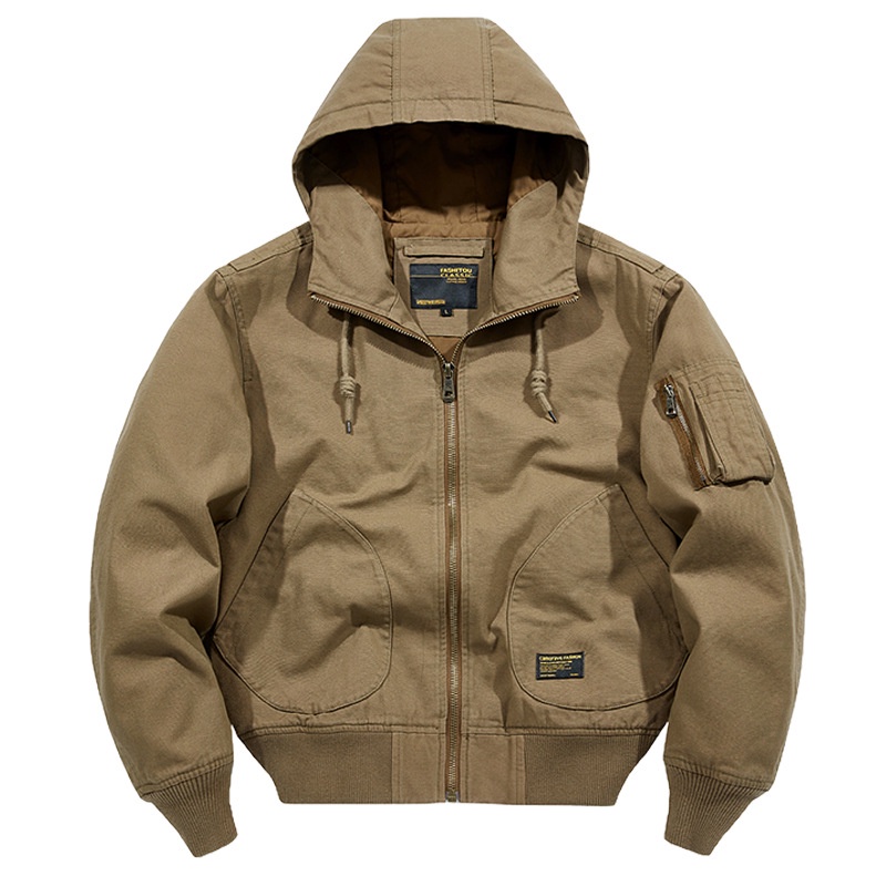 Spring New Air Force Jacket Flight Jacket Pure Cotton Washed Casual ...